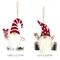 Wrapables Wooden Gnomes Hanging Christmas Tree Ornaments, 6pcs Fluffy Beard